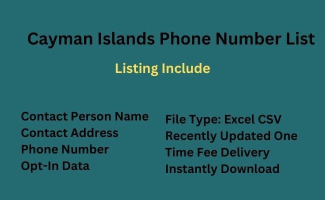 Cayman-Islands Phone Number List