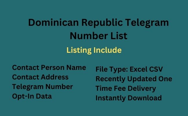 Dominican Republic Telegram Number List