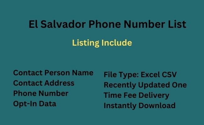 El-Salvador Phone Number List