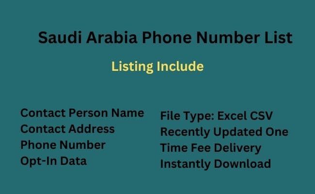 Saudi-Arabia Phone Number List