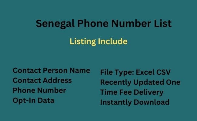 Senegal Phone Number List