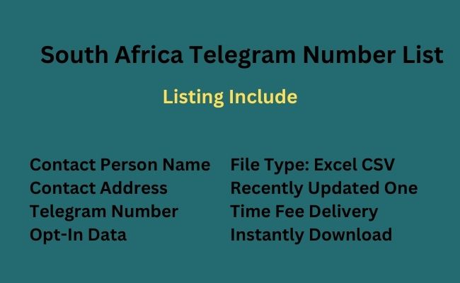South Africa Telegram Number List