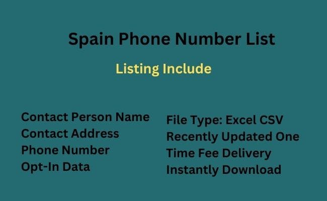 Spain Phone Number List