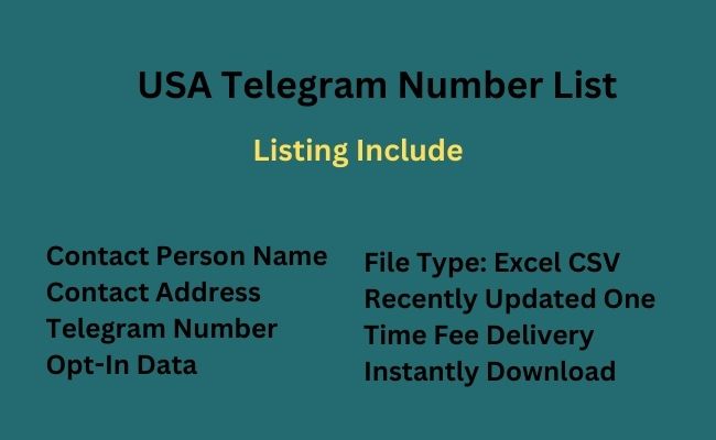 USA Telegram Number List
