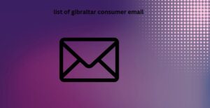 list of gibraltar consumer email