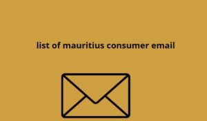 list of mauritius consumer email