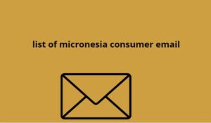 list of micronesia consumer email