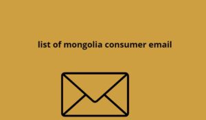 list of mongolia consumer email