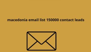 macedonia email list 150000 contact leads