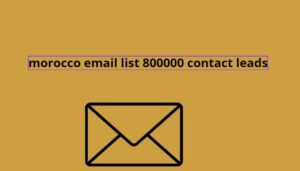 morocco email list 800000 contact leads