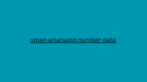 oman whatsapp number data 